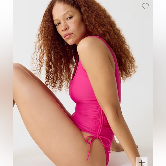 NWT J.Crew Ruched side-tie one-piece swimsuit - Picture 4 of 7